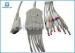 Schiller One piece type 10 lead EKG cable with banana 4.0 plug TPU cable for ECG machine