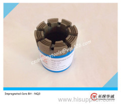 NQ3 Impregnated diamond core bit