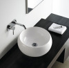Hot sell sanitary ware bathroom ceramic round slim edge washbasin