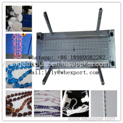 plastic ball chain mould and jewelry plastic curtain beads threading stringin machine