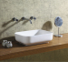 Hot sell Bathroom Ceramic Slim Edge Art Wash Basin