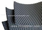 Black Customized Acoustic Insulation Foam Egg Crate Shape Noise Dampening 20mm