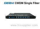 8 channels CWDM Mux Demux Simplex Uni - directional 1RU Rack Mount Single fiber