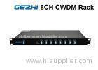 1RU Rack Chassis Wdm Fiber Optic Multiplexer LC/UPC Duplex For CATV Links