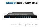 1RU Rack Chassis Wdm Fiber Optic Multiplexer LC/UPC Duplex For CATV Links