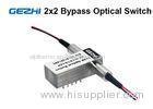 2x2 Bypass Mechanical Fiber Optic Switch 1310 / 1550nm Latching OXC system