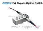 2x2 Bypass Mechanical Fiber Optic Switch 1310 / 1550nm Latching OXC system