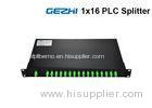 1x16 19" 1U Fiber Optic PLC Splitter Multimode Rackmount For FTTH System