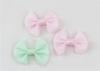 White Ribbon Bowknot Hair Clips Thick Ribbon Bow Garment Accessory