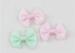 White Ribbon Bowknot Hair Clips Thick Ribbon Bow Garment Accessory