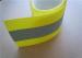 Light Yellow Reflective Clothing Tape Sew On 1 cm Width for Garments