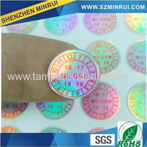 China largest manufactory of ultra destructible label paper wholesale hologram ultra destructible label with your logo