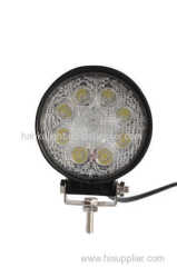 24w Round Auto Suv Atv agricultured cree work light