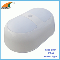 SMD sensor light 80Lumen motion cordless lamp 80Lumen cabinet lamp 3*AA battery infrared motion sticker light