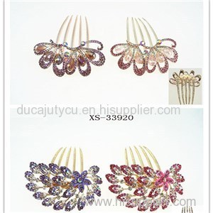 Boutique Alloy Rhinestone Wedding Hair Combs