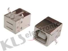 KLS1-151 (Usb B type female angled PCB solder)