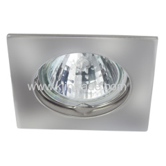 halogen spot light aluminium square single ring