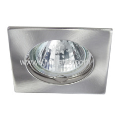 halogen spot light aluminium square single ring