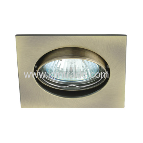 halogen spot light aluminium square double ring