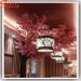 Plastic artificial cherry blossom tree silk-cloth flowers wedding trees