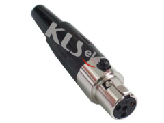 KLS1-XLR-P01A (Mini XLR Plug&Socket)