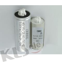 KLS10-CBB60L ( Metallized polypropylene flim AC motor capacitor/Plastic or Aluminum case )