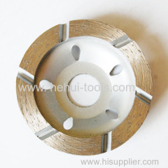 sintered diamond cup wheel-single row