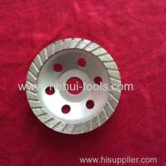 metal bond diamond cup wheel-turbo style