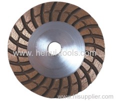 metal bond diamonf cup wheel-turbo style(aluminium back)