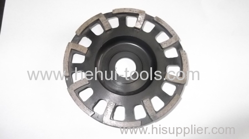 silver welded diamond cup wheel- L seg style