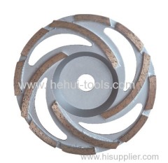 metal bond diamond cup wheel- L seg styple