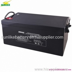 Rechargeable 12V200ah Deep Cycle AGM UPS Battery for Solar Power