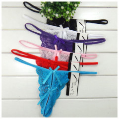 Hot selling ladies sexy lace thong g-string sexy women's transparent women lace thong