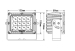Hanka 100W Car led work light 6000K spot beam 8500LM IP67 off road cree work light