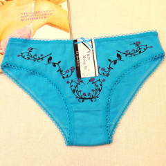 Sex slim girl panties for style new design fancy embroidered ladies brief mature women panties