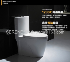 Sanitary ware Ceramic One Piece Siphon Toilet S-trap 300mm Roughing-in P-trap 180mm Roughing-in