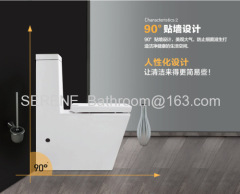 Sanitary ware Ceramic One Piece Toilet S-trap 250/300mm Roughing-in P-trap 180mm Roughing-in