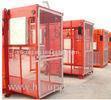 Single Cabin Construction Hoist Elevator For 2 Ton Loaing Capacity 3 Level Speed VFC Motor