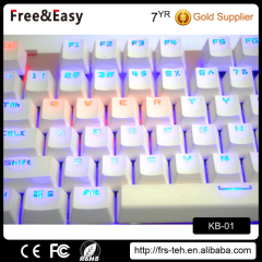 Led backlight USB wired 104 mechanical keyboard