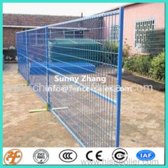 6 feet square tube PVC coated temporary fence connector with top and base