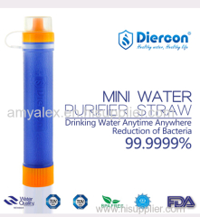 Diercon personal water filter straw