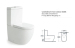 Sanitary ware Australia Style Ceramic Couple Closed Toilet P-trap 180mm Roughing-in
