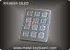 Self - service Kiosk Digital Metal keypad Vandal Proof 12 Keys 3x4