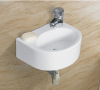 Sanitary ware Bathroom Ceramic White Color Oval Wall Hung Art Basin