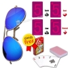 Vintage And Fashionable Invisible Sunglasses For Marked Playing Cards