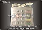 Stainless Steel Panel Mount Kiosk Metal Keypad with USB Interface Vandal Proof