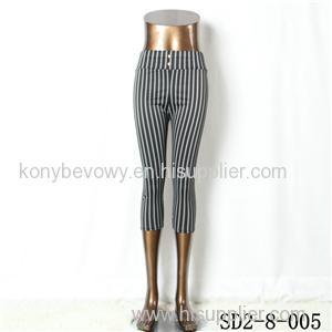 SD2-8-005 Latest Popular Knit Fashion Elastic Strip Slim Pants