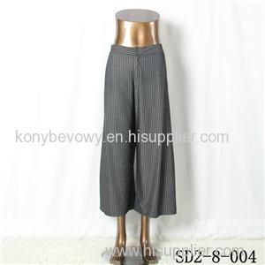 SD2-8-004 Latest Popular Knit Fashion Elastic Strip Loose Pants