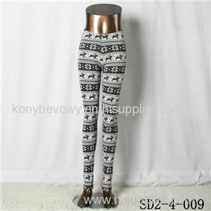 SD2-4-009 Fashion Knit Boho Lamb Animal Print Leggings