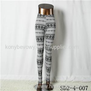 SD2-4-007 Fashion Knit Boho Snow Elastane Leggings